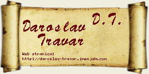 Daroslav Travar vizit kartica